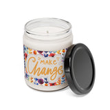 Make Change Retro Floral Stripes Scented Soy Candle, 9oz! Free Shipping! 9 Scents! 60 Hour Burn Time!!!