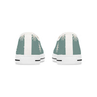 Seafoam Green Star Stamp Women's Low Top Sneakers! Free Shipping! Specialty Buy!