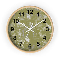 Boho Paint Washed Green Print Wall Clock! Perfect For Gifting! Free Shipping!!! 3 Colors Available!