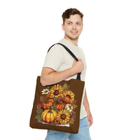 Autumn Sunflower Bouquet Fall Vibes Tote Bag!