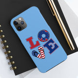 Love Red white and Blue Independence Day Tough Phone Cases!