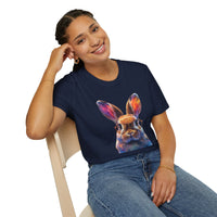 Easter Bunny With Glasses Unisex Graphic Tees! Spring Vibes! All New Heather Colors!!! Free Shipping!!!