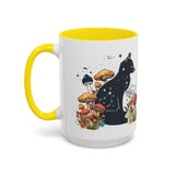 Mug - Fox Silhouette Mushroom Giftable Accent Coffee Mug (11, 15oz)