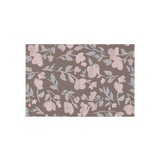 Boho Grey and Pink Floral Outdoor Rug! Chenille Fabric! Free Shipping!