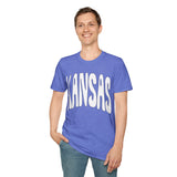 Kansas Groovy Unisex Graphic Tees! Summer Vibes! All New Heather Colors!!! Free Shipping!!!