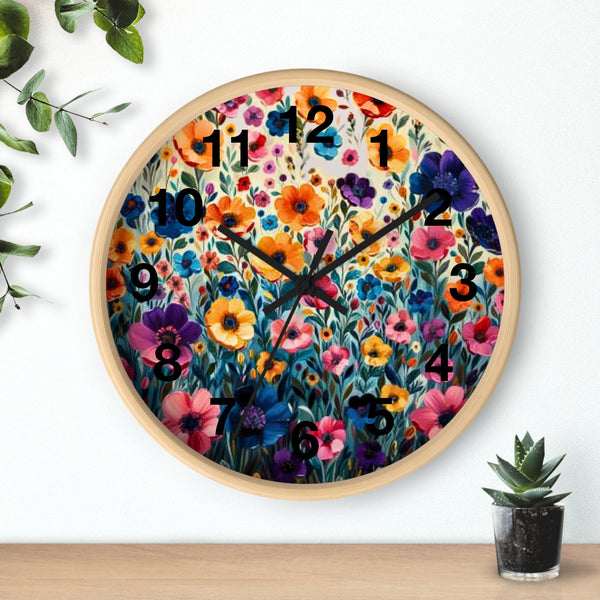 Boho Purple and Orange Ombre Print Wall Clock! Perfect For Gifting! Free Shipping!!! 3 Colors Available!