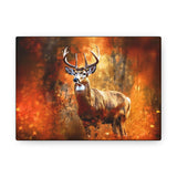 Western Mountain Deer Scenery in Oranges and Browns Canvas Gallery Wraps!