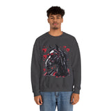 Valentines Day Black Horse Red Hearts Edition Unisex Sweatshirt! Retro! Free Shipping!!!