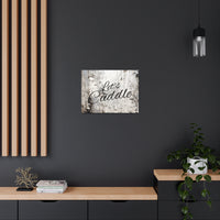 Western Let's Cuddle Grey and White Canvas Gallery Wraps!