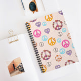 Boho Pastel Peace Sign Medley Journal! Free Shipping! Great for Gifting!