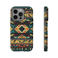 Black Aztec Tough Cases! Cellphone Cases! Multiple Sizes Available! Apple iPhone, Samsung Galaxy, and Google Pixel devices!