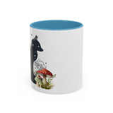 Mug - Fox Silhouette Mushroom Giftable Accent Coffee Mug (11, 15oz)