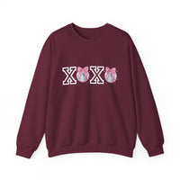 Valentines Day Sweatshirt Xoxo Disco Coquette/Back Printed