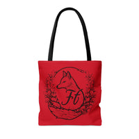 Dark Red Branded Freckled Fox Company 2024 Merch Tote Bag! Merch!