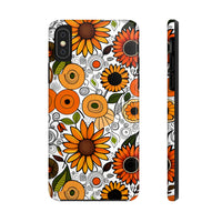 Sunflowers and Daisies Retro Fall Vibes Tough Phone Cases!