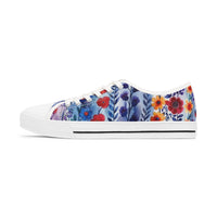 Watercolor Purple Vines Women's Low Top Sneakers! Free Shipping! Specialty Buy!