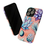 Pastel Pink and Purple Little Succulent Plants Phone Cases! New!!! Over 40 Phone Sizes To Choose From! Free Shipping!!!