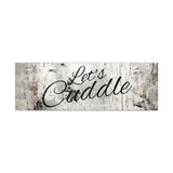 Western Let's Cuddle Grey and White Canvas Gallery Wraps!