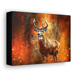 Western Mountain Deer Scenery in Oranges and Browns Canvas Gallery Wraps!