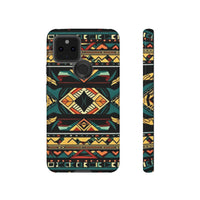 Black Aztec Tough Cases! Cellphone Cases! Multiple Sizes Available! Apple iPhone, Samsung Galaxy, and Google Pixel devices!