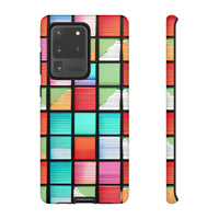 Stained Glass Red, Blue, White Phone Cases! New!!! Over 90 Phone Sizes To Choose From! Free Shipping!!!