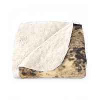 Acid Wash Beige Farmhouse Inspired Sherpa Fleece Blanket!