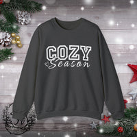 1 Cozy Season Christmas Edition Unisex Heavy Blend Crewneck Sweatshirt! Winter Vibes!