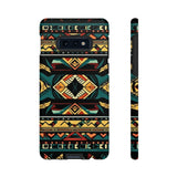 Black Aztec Tough Cases! Cellphone Cases! Multiple Sizes Available! Apple iPhone, Samsung Galaxy, and Google Pixel devices!