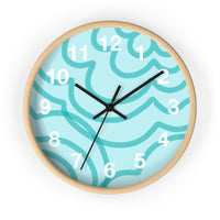 Groovy Blues Print Wall Clock! Perfect For Gifting! Free Shipping!!! 3 Colors Available!