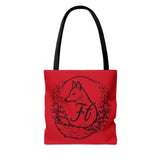 Dark Red Branded Freckled Fox Company 2024 Merch Tote Bag! Merch!