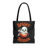 Spooky Season Version 2 Happy Little Ghost Halloween Fall Vibes Tote Bag!