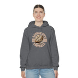 Kansas City Football Leopard Print Football Unisex Heavy Blend Hooded Sweatshirt! Football Season!