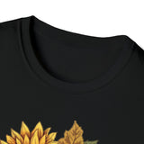 Sunflower Pumpkin Patch Halloween Fall Vibes Unisex Graphic Tees!