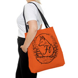 Dark Orange Branded Freckled Fox Company 2024 Merch Tote Bag! Merch