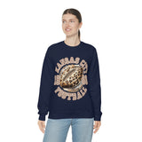 Kansas City Football Leopard Print Football Unisex Heavy Blend Crewneck Sweatshirt! Football Season!