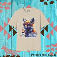 Retro Fox Graphic Tee! Ultra Soft! Free Shipping! Summer Vibes!