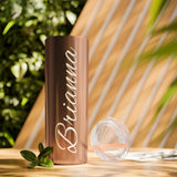 Custom Name Personalized Tumblers Skinny Tumbler with Straw, 20oz! Cursive Writing Option!