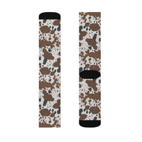 Cow Print Socks! 3 Sizes Available! Fast and Free Shipping!!! Giftable!