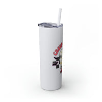 Creep It Real Roller Skating Skinny Tumbler with Straw, 20oz! Multiple Colors! Halloween!