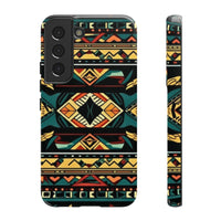 Black Aztec Tough Cases! Cellphone Cases! Multiple Sizes Available! Apple iPhone, Samsung Galaxy, and Google Pixel devices!