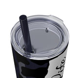 Nurse Life Cow Printed Skinny Tumbler with Straw, 20oz! Multiple Colors! Medical Vibes!