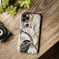 Neutral Autumn Leaves Fall Vibes Tough Phone Cases!