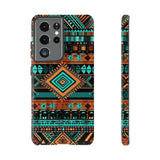 Turquoise Aztec Tough Cases! Cellphone Cases! Multiple Sizes Available! Apple iPhone, Samsung Galaxy, and Google Pixel devices!