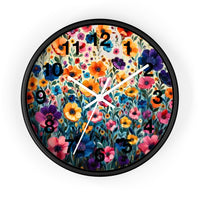 Boho Purple and Orange Ombre Print Wall Clock! Perfect For Gifting! Free Shipping!!! 3 Colors Available!