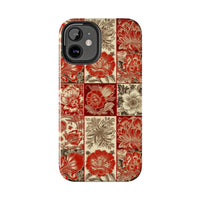 Royal Red Floral Fall Vibes Tough Phone Cases!