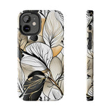 Neutral Autumn Leaves Fall Vibes Tough Phone Cases!