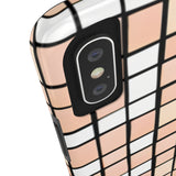 Pastel Pink Checkerboard Tough Phone Cases, Case-Mate!