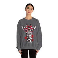 Valentines Day Giraffe Heart Unisex Sweatshirt! Plus Sizes Available!