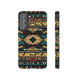 Black Aztec Tough Cases! Cellphone Cases! Multiple Sizes Available! Apple iPhone, Samsung Galaxy, and Google Pixel devices!