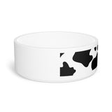 Black and White Cow Print Pet Bowl! Foxy Pets! Free Shipping!!!